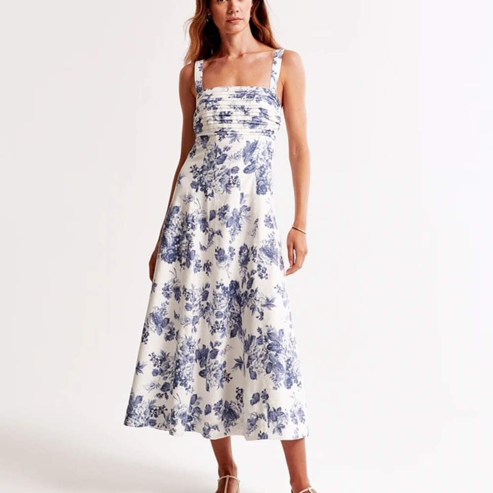 Abercrombie & Fitch: The A&F Emerson Fit & Flare Midi Dress